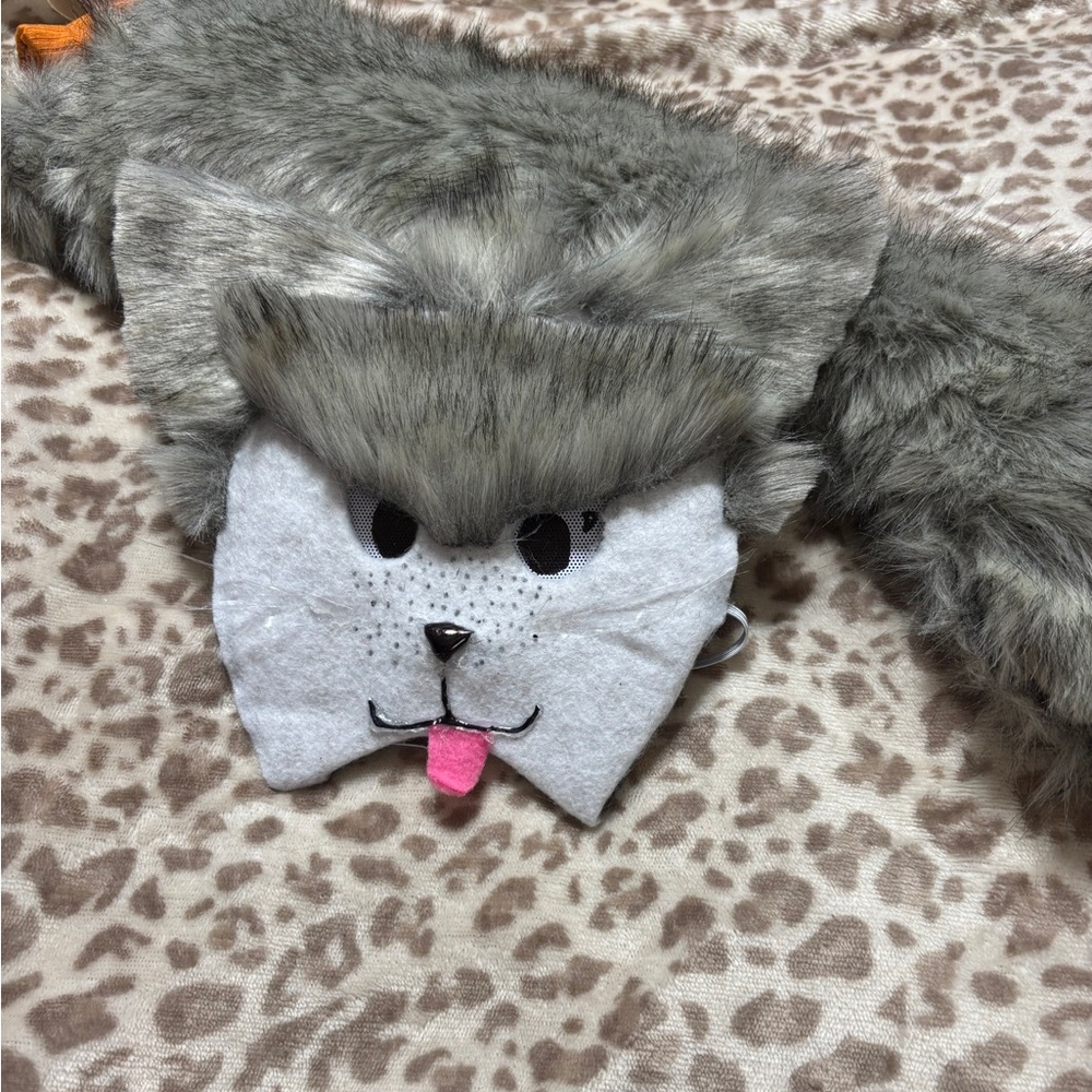 Fursuit furry large hypermobile tail and mask set handmade